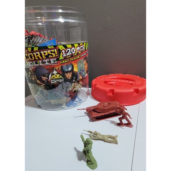 The Corps Elite 120 pcs Giant Army Set Military Battle Kids Toys - Picture 4 of 4